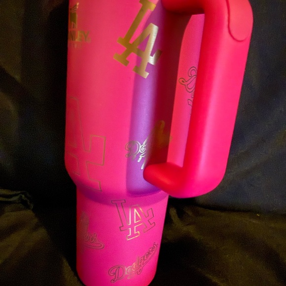 New Stanley 40oz Laser LA Engraved Dodgers Hot Pink Tumbler *No Original Box* - Picture 8 of 15